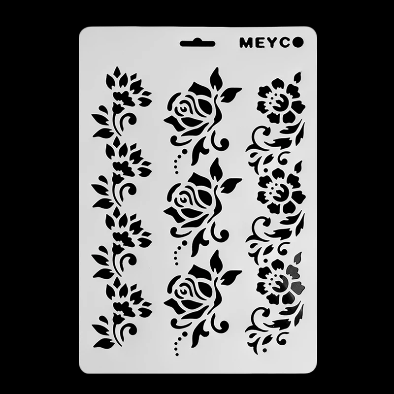 

DIY Craft Rose Walls Painting Scrapbooking Decorative Embossing Paper Cards C26