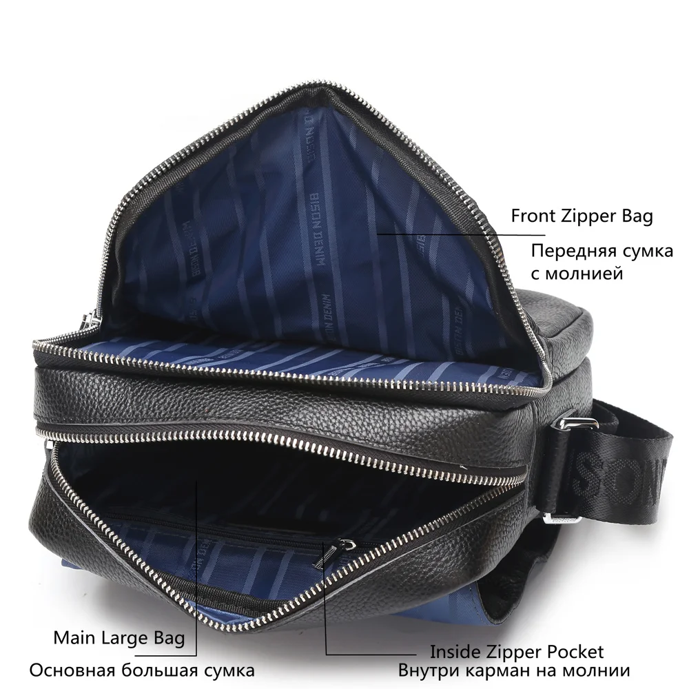 البيسون الدنيم باد مصغرة حقيبة جلد طبيعي أسود الأعمال رسول أكياس رجل crossbody للرجال ماركة مصمم باد حقيبة N2533 البيسون الدنيم باد مصغرة حقيبة جلد طبيعي أسود الأعمال رسول أكياس رجل crossbody للرجال ماركة مصمم باد حقيبة N2533