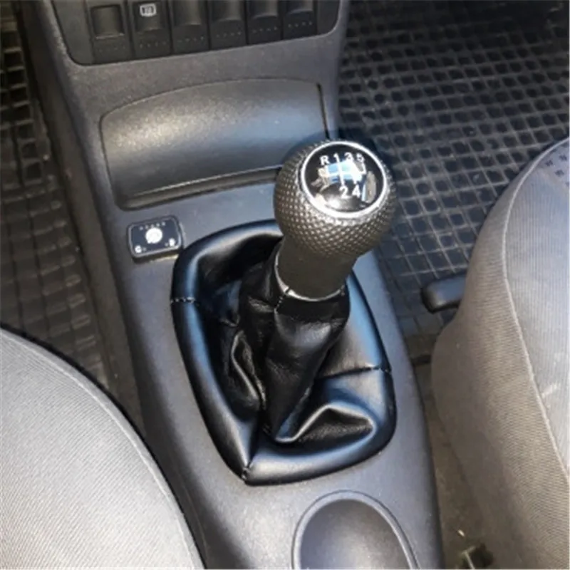 For Seat Ibiza 1996 1997 1998 1999 2000 2001 5/6 Speed MT Car Gear Knob Lever Stick Shift Knob PU Leather For VW Golf MK3 Polo