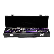 16 отверстий портативный футляр для флейты флейта защита от ударов черный Жесткий футляр плечо портативный флейта коробка амортизирующий водонепроницаемый чехол
