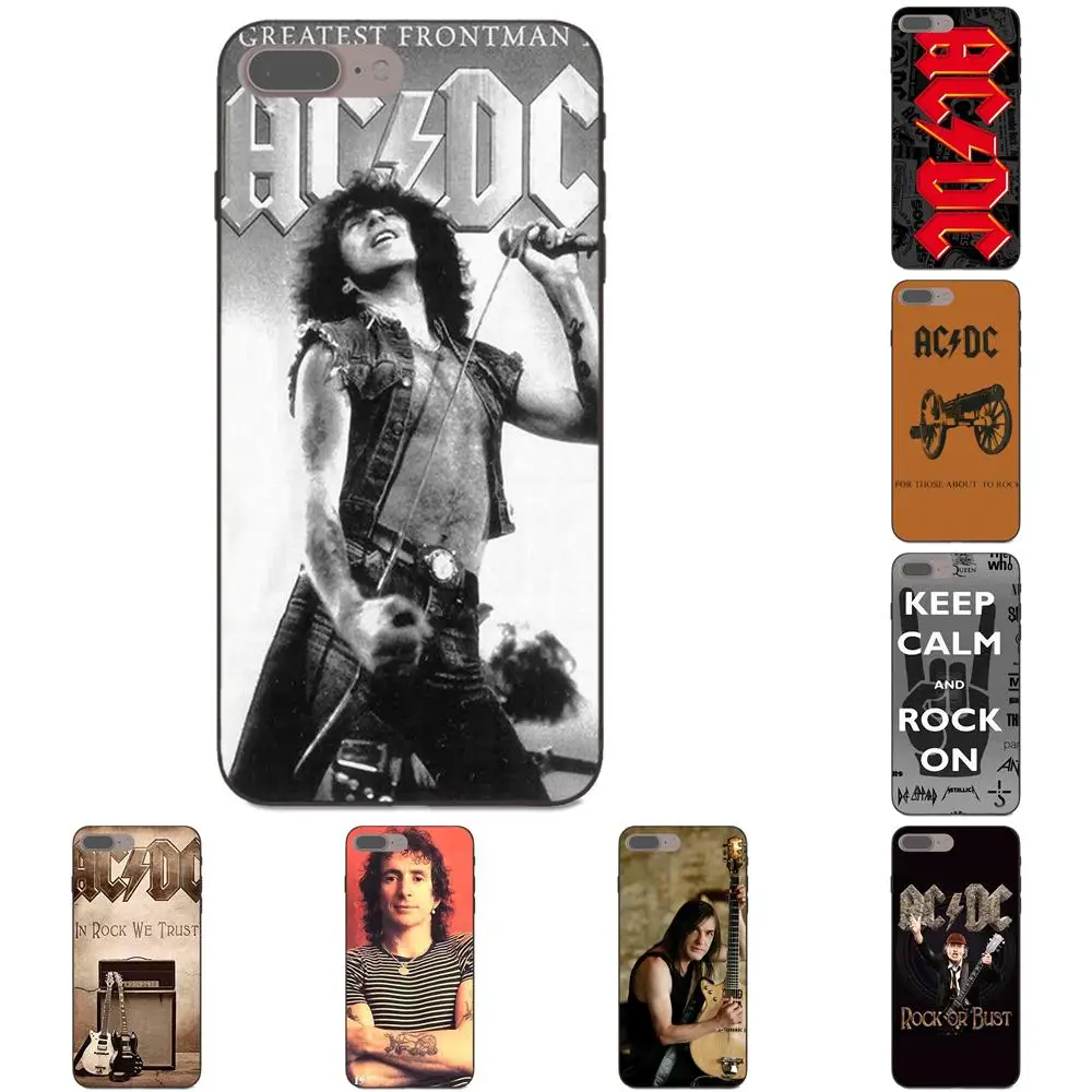 

For Huawei Honor play 6C 7C Y3 Y5 II Y6 Y7 Y9 nova 2 2S 3i 4 Prime P9 lite mini Note 10 TPU Cases Covers Acdc Rock Band