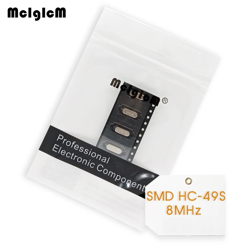 J009 20 штук smd HC-49S 8 мГц 8,000 мГц 20ppm 20pF Кварцевый резонатор кристалл - изображение