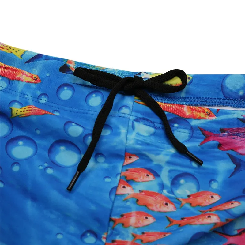 Tiaoamazing/детские плавки для мальчиков-подростков милые цветные шорты-боксеры с принтом морских рыб детская пляжная одежда для мальчиков