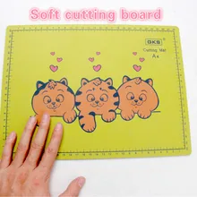 A4 разделочная доска ПВХ Прямоугольник линии сетки бумагорез коврик для резки инструмент Ткань Кожа Бумага инструменты для рисования режущая пластина Pad