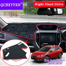 QCBXYYXH для Subaru XV правый руль автомобиля Стайлинг приборной панели защитный коврик силиконовый Противоскользящий нижний розовый узор Коврик