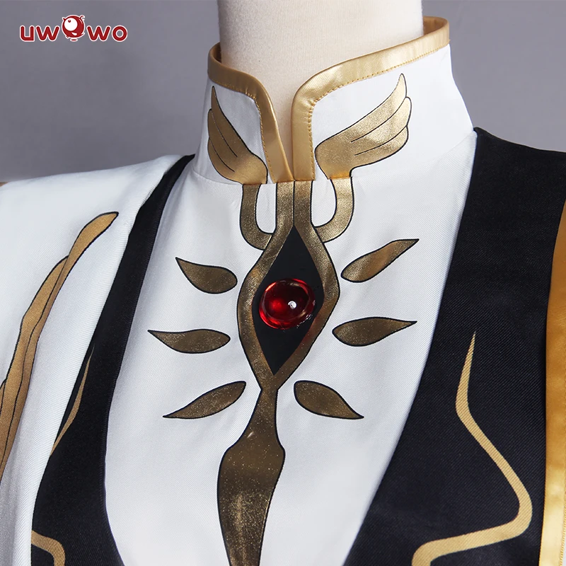 UWOWO Lelouch Lamperou CODE GEASS Косплей мятежника императора вера. Костюм униформы из аниме
