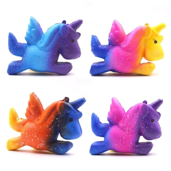 

New Squishy Squeeze Slow Rising Scented Star Unicorn Toy Mobile Chain Kids Gift