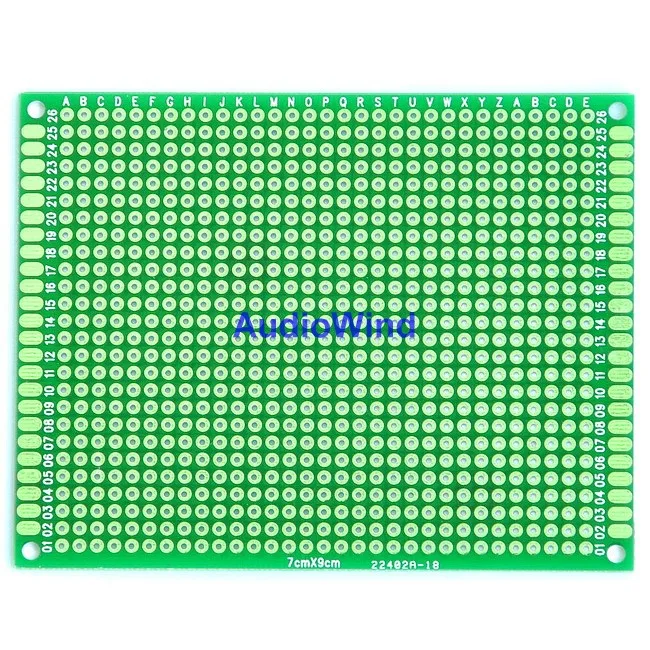 5 штук в партии) двухсторонний Прототип PCB, универсальная дощатая, 70x90 мм