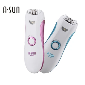 ASUN Depilatory Electric Female Epilator Women Hair Removal For Facial Body Armpit Underarm Leg Depilador Depilation FISHKIM