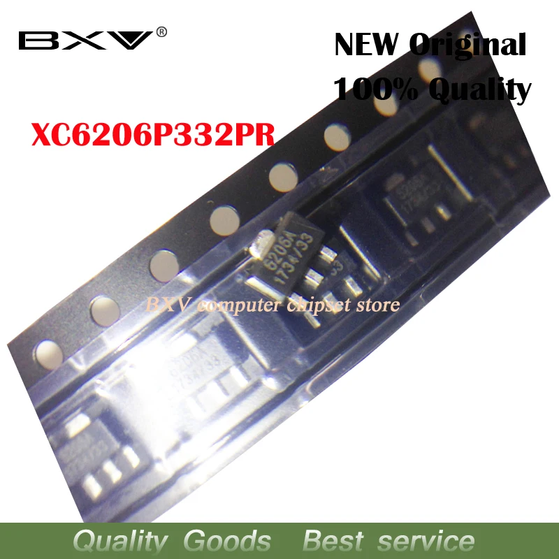 

50pcs/lot XC6206P332PR XC6206P332 XC6206 3.3V SOT-89