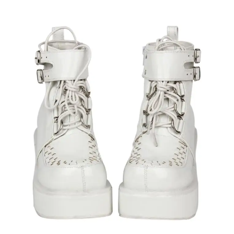 

Autumn and winter new fashion cake slope and thick bottom waterproof table Martin boots