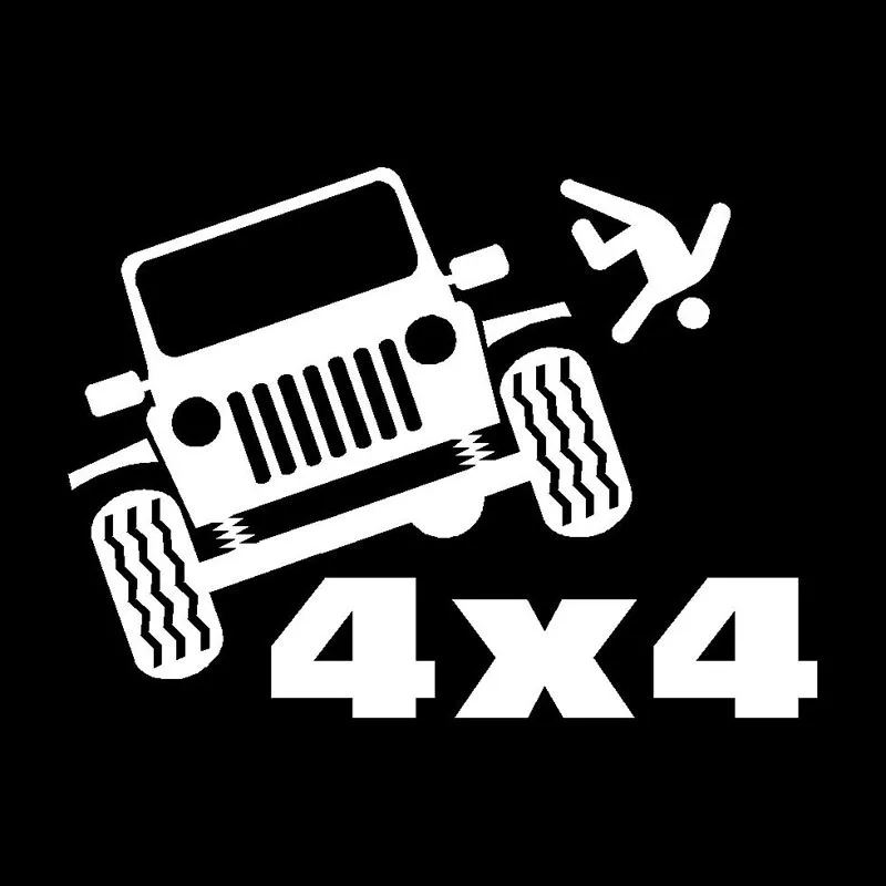 15cm*11cm 4x4 Funny Vinyl Car-styling Decal Motorcycle Car Sticker Art Painting Stickers Decor Decals | Автомобили и мотоциклы