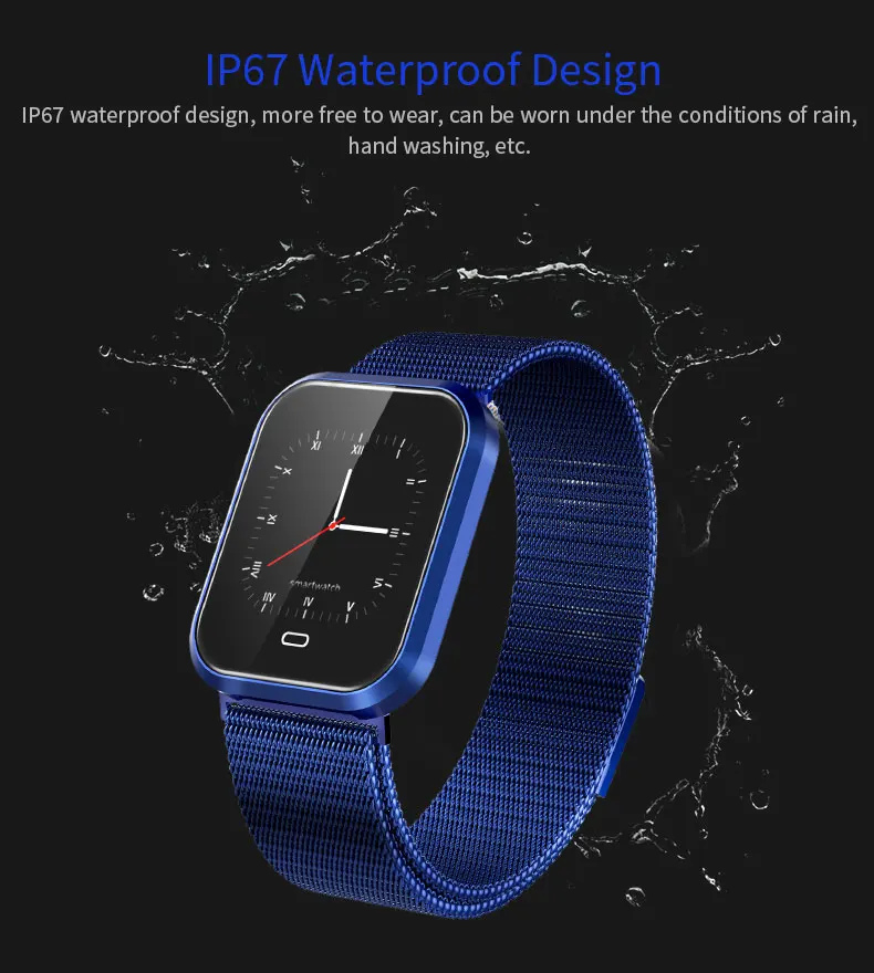 CD16 Смарт-часы IP67 водонепроницаемый поддержка пульса монитор артериального давления фитнес-браслет Мульти спортивный режим смарт-браслет