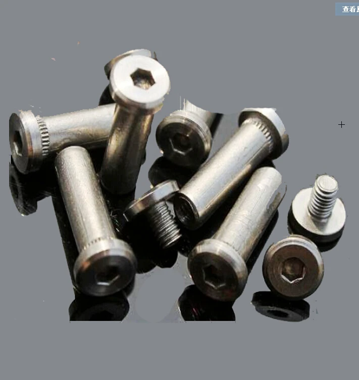 Round head Knife Diy Within six angles Rivet Tactical Knife handle