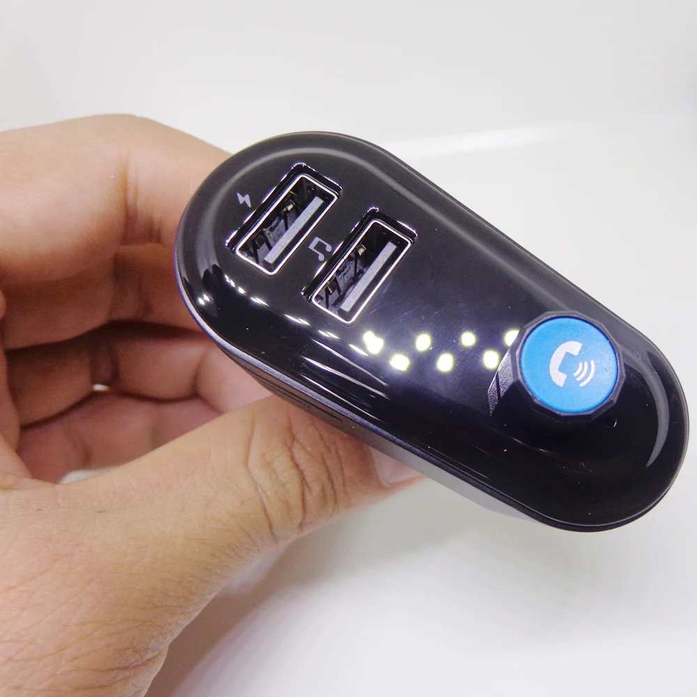 Bluetooth Car Kit for xiaomi car charger FM Transmitter MP3 Player Dual USB 3.1A Charging Voltage Display SD TF Music Playing