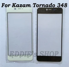 Черный/Белый Сенсорный Экран Сенсорный Экран Digitizer Для Kazam Tornado 348 Мобильного Телефона Сенсорная Панель Стекло Бесплатный/Только стекло!!