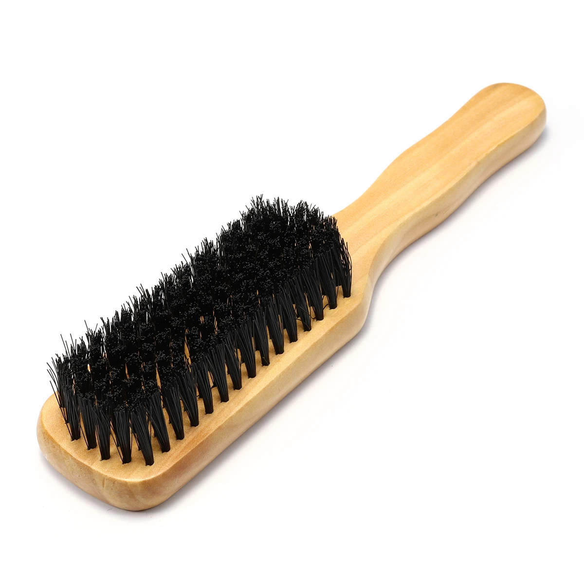 Natural Wooden Handle Nylon Hairbrush Hair Care Detangling ...