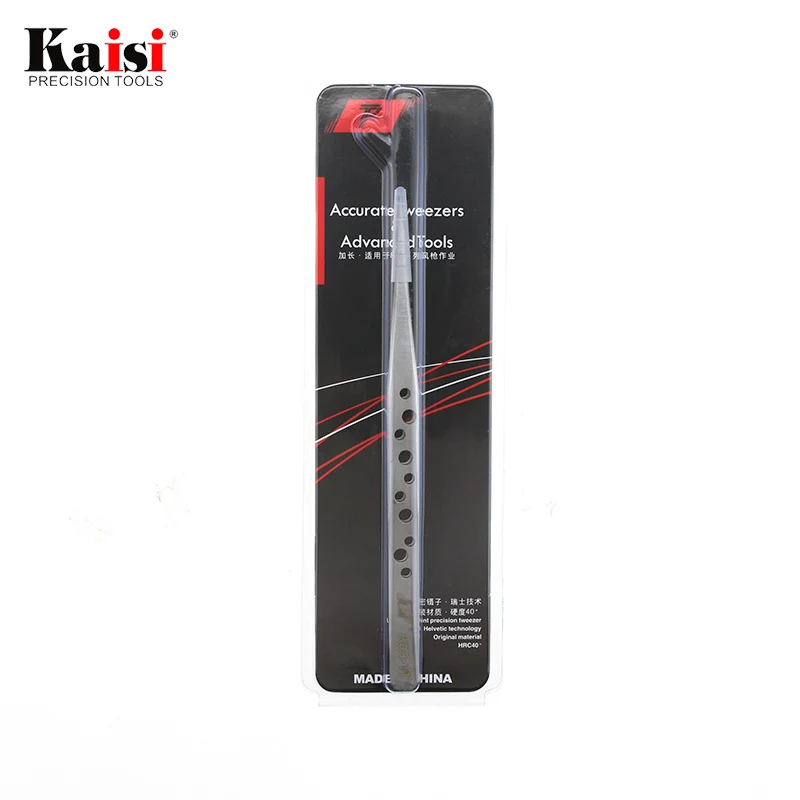 Kaisi Ultra Precision Tweezers Perforated Series AAA-11-15-16 Round tip stainless steel tweezers for iphone Repair tool