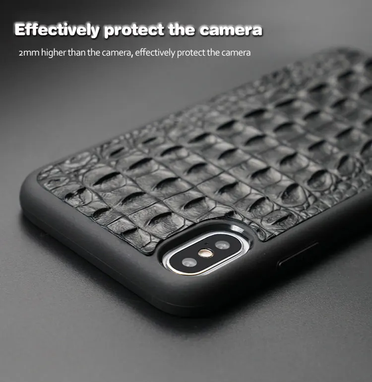 Couro de Crocodilo de Luxo para o Iphone Capa para Iphone Cases de Telefone 6s dos Homens Case Genuíno 5 8 6 7 xr xs Max Plus 2020 Funda 100% 11 x 7 para iphone 5 8 6 7 XR