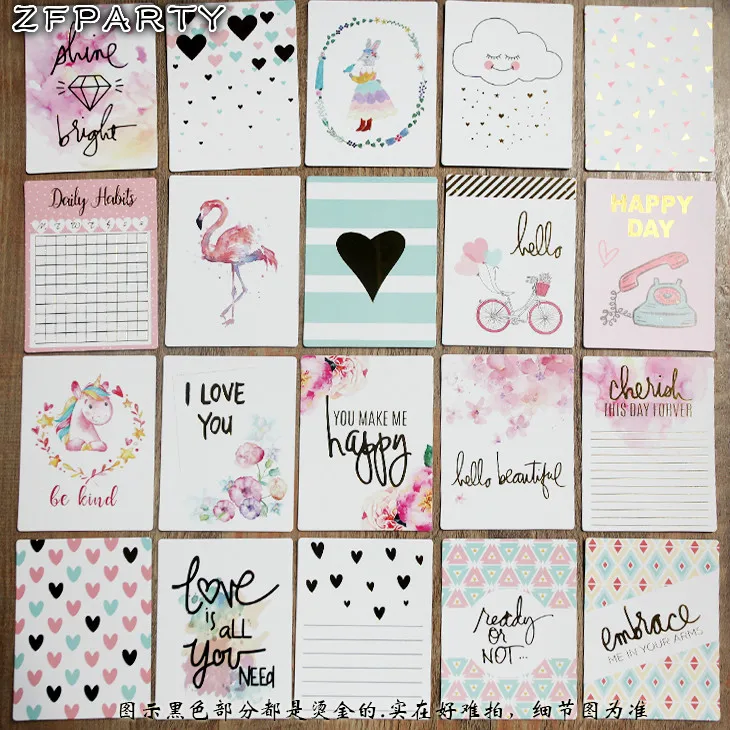 

ZFPARTY 20Pcs Happy Day Cardstock Die Cuts for Scrapbooking DIY Projects/Photo Album/Card Making Crafts