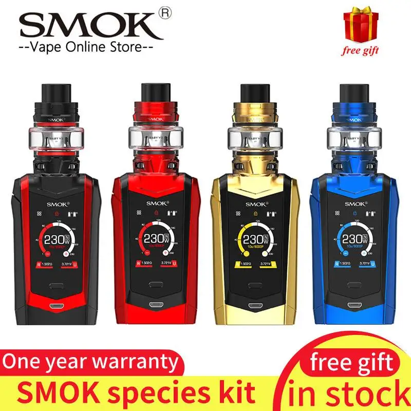 

Original SMOK Species kit 230W electronic cigarette Kit with 5ml TFV8 Baby V2 Tank Baby V2 A1 A2 A3 Coils Vs DRAG 2 X-priv kit