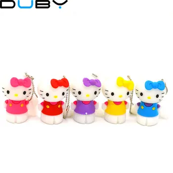 

Miniseas USB 2.0 New With Free H2textw Software Colorful Cat Sharped 8G/16G/32G Pen Drive Pendrive U Disk Usb Flash Drive