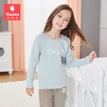

Tinsino Children Girls Winter Pajama Sets Girls Autumn Thickening Pajamas Kids Girl Stripes Sleepwear Girls Warm Underwear Sets