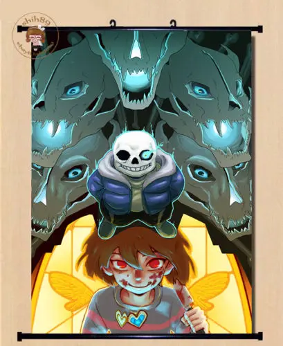 

Anime Game Undertale Cosplay whole Home Decor Poster Wall Scroll#K-76-a