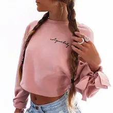 Модные женские толстовки с капюшоном топы blusa Crop Top Женская одежда