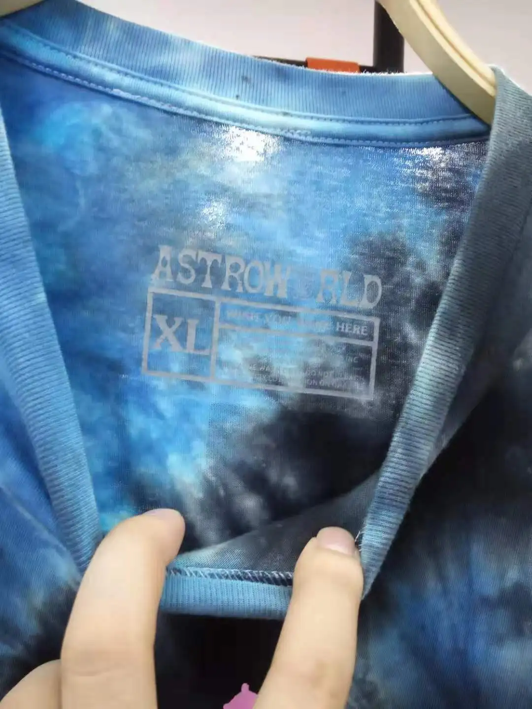 【Real Pictures】ASTROWORLD TRAVIS SCOTT T Shirt The New Men Women TIE DYE Long Sleeve ASTROWORLD T shirts TOUR Tee