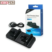 Для Ps4 Зарядное устройство контроллер двойная ручка Беспроводной Зарядное устройство с двойной зарядка через usb Зарядка Док-станция Подставка для Playstation 4 для PS4