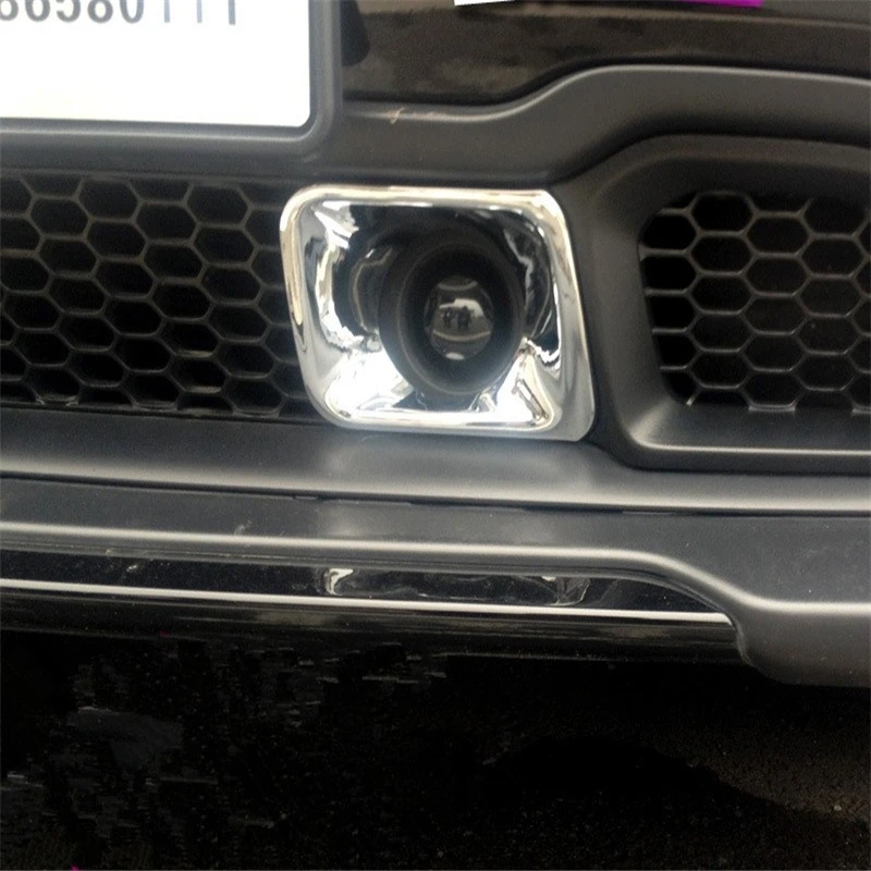

WELKINRY car auto cover for JEEP Cherokee 2014 2015 2016 2017 ABS Chrome front head daytime running light lamp DRL sticker trim