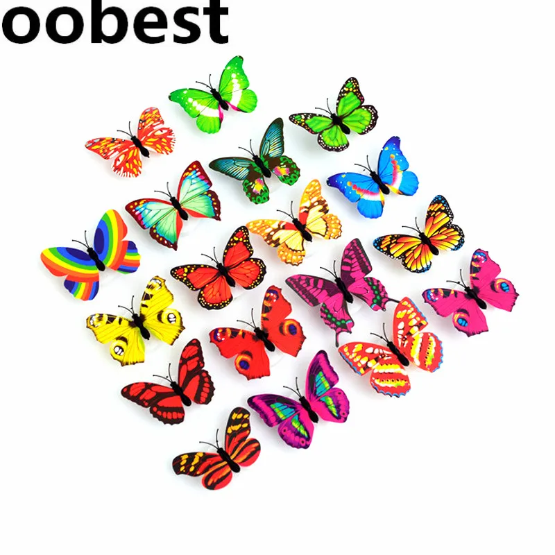 Luzes da Noite oobest 10 pçs/lote leve borboleta Potência : 0-5 w