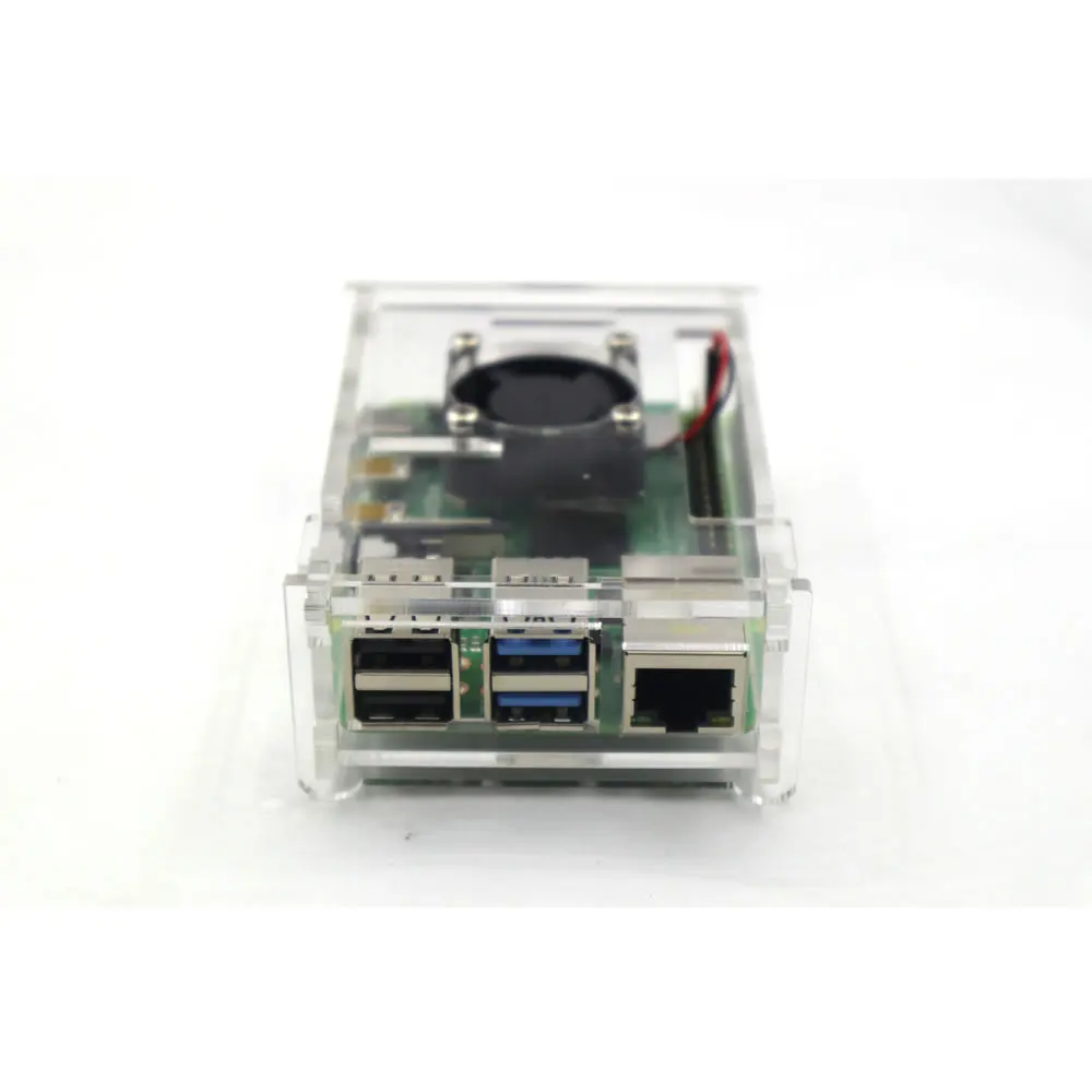 Raspberry Pi 4 Модель B прозрачный акриловый чехол Корпус коробка с охлаждающим