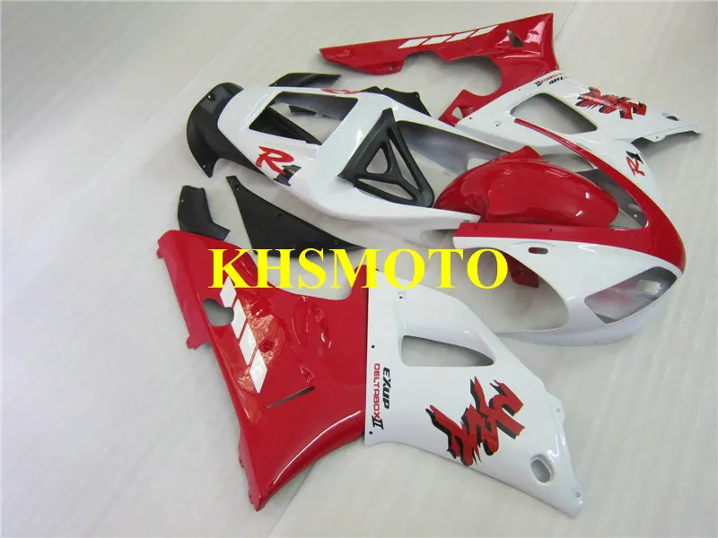 

Custom Injection mold Fairing Kit for YAMAHA YZFR1 98 99 YZF R1 1998 1999 YZF1000 yzfr1 ABS white red Fairings set+7gifts YA33