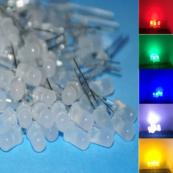 

500pcs LED 5mm MIX Red/Jade Green/Blue/Yellow/White Diffused LED 100pcs Each 5 mm LED Diod Lamp