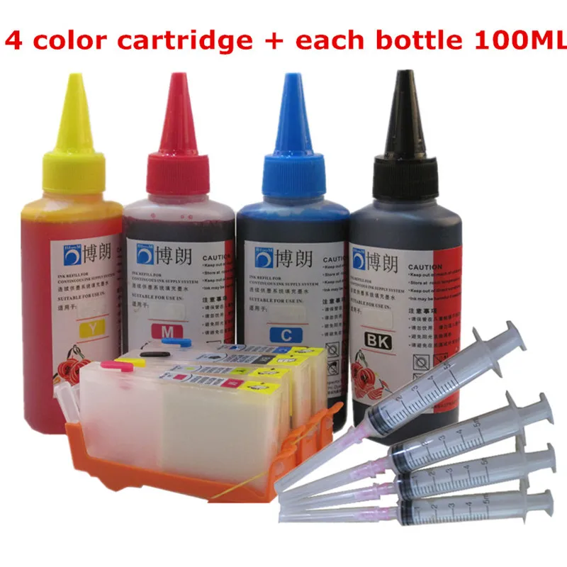 Kit de Refil de Tinta para hp 920 Cartucho de Tinta para Impressora hp 6000 65000 7000 Mais para hp Dey Ink 7500 ml Cores