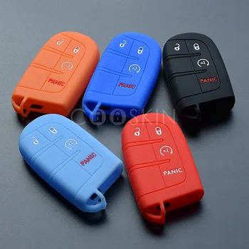 

100pcs/lot Smart Remote Keyless Entry Silicone For Chrysler 300C JEEP Renegade Compass Cherokee DODGE RAM Fiat 500