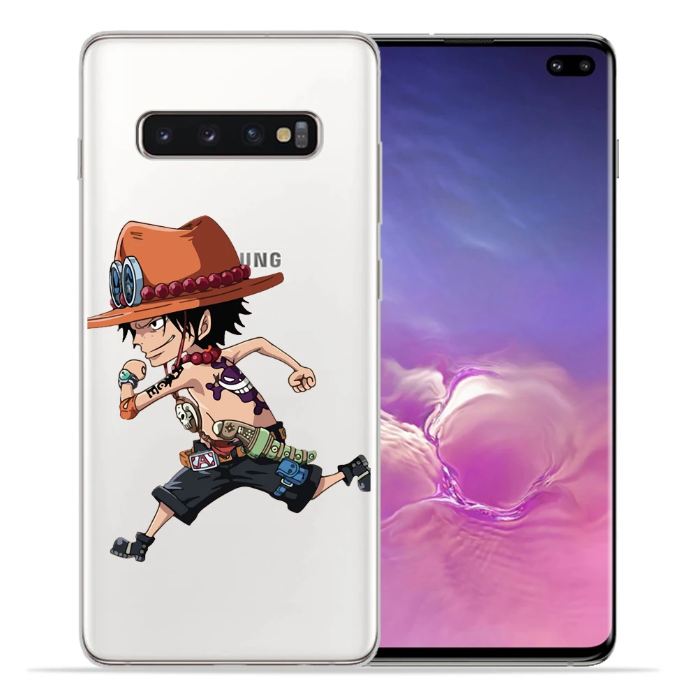 Одна деталь для крышки samsung Galaxy S9 S10 S8 плюс S7 S6 край чехол японского аниме коллаж Луффи Coque основа чехол для телефона - Цвет: 11