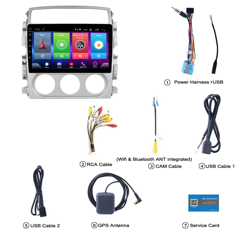 Top Full Touch Car Android 8.1 Radio Player For SUZUKI liana 2006-2013 Vehicle GPS Navigation Video Multimedia Built In Bluetooth 2