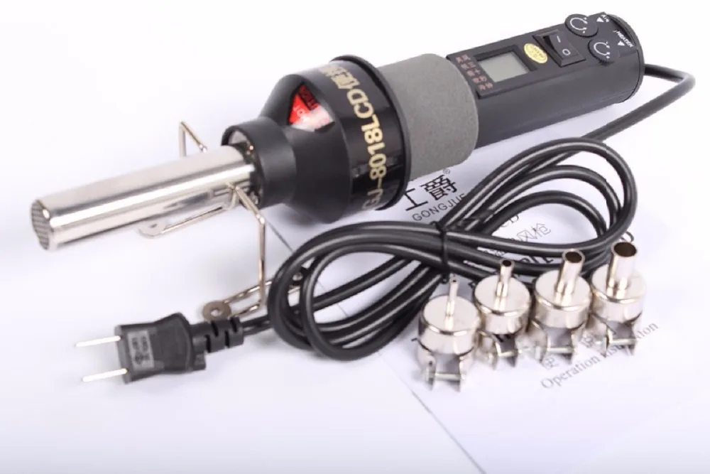GJ 8018LCD digital display air gun portable desoldering gun temperature