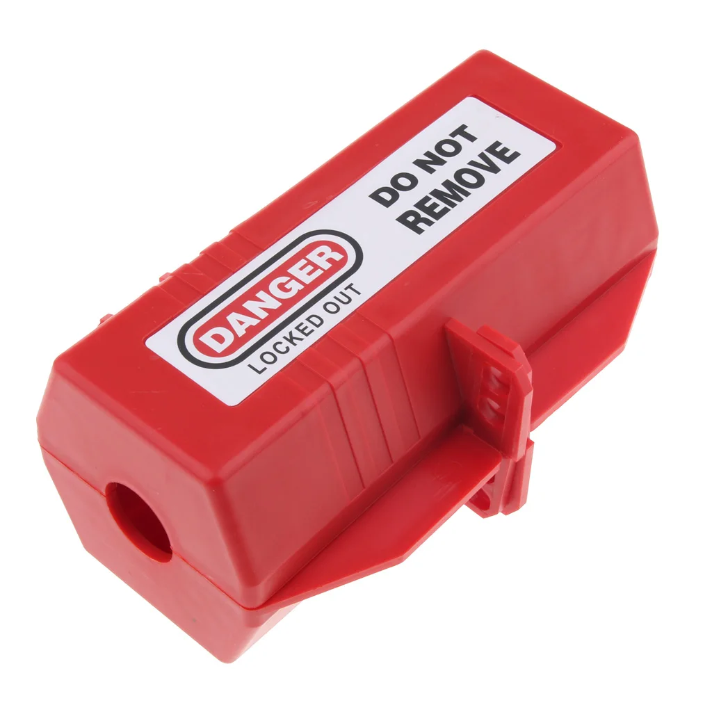 Electrical Appliance Large Plug Lockout Tagout Box Lock Device Safety LOTO Tool, 175 x 125 x 85 mm / 6.9 x 4.9 x 3.3''