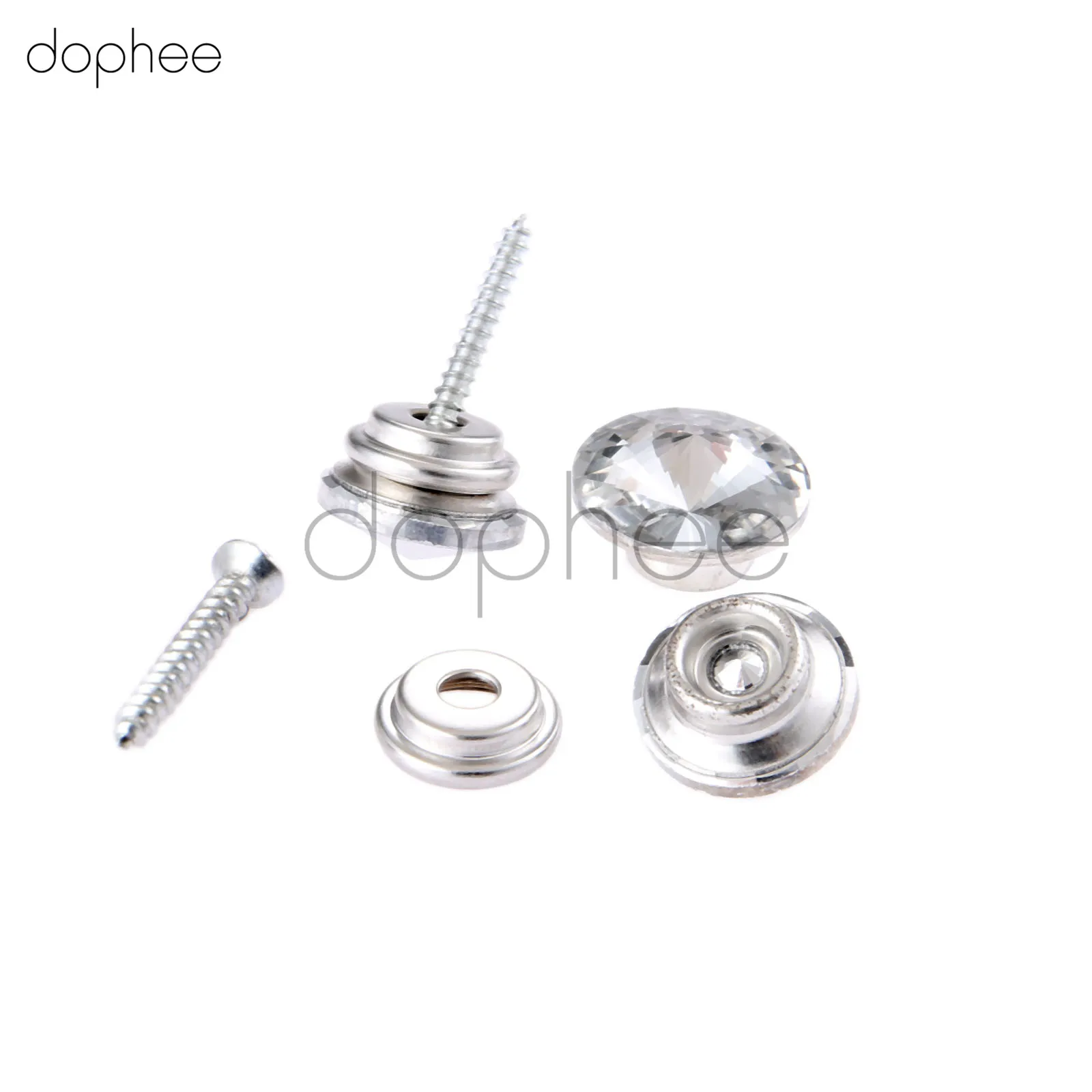 Dophee 10 шт. 16/18/20/22 мм стеклянные блестящие пуговицы для шитья одежды своими руками