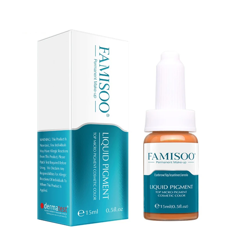 

Famisoo Orange Red Tatoo microblading Permanent Makeup Liquid Ink Eyebrow Eyeliner Lips Cosmetic Tattoo Ink Pigments For Machine