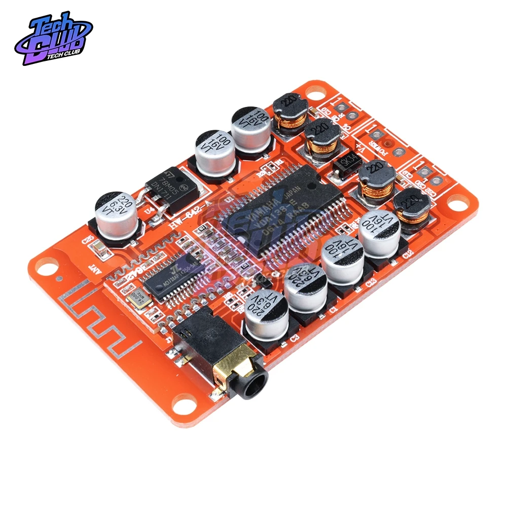 YDA138 D DC 12V 2A Bluetooth цифровой аудио усилитель модуль Плата класса стерео 2 канала 2*15