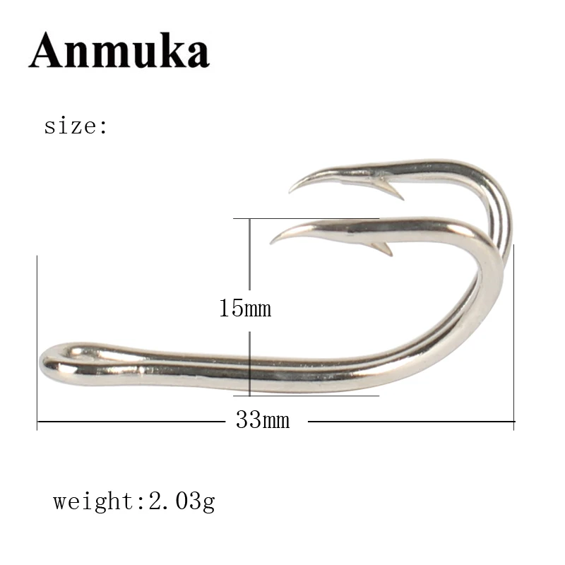 Buy Anmuka Fishing Hook Treble Hooks 10pcs Strainless