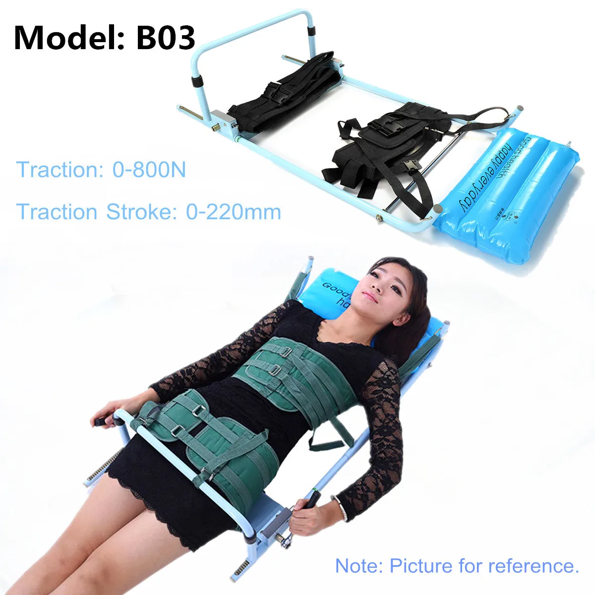 Spine Lumbar Spine Traction Bed Therapy Massage Body Stretching Device