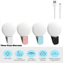 Wrumava сотовый телефон светодиодный селфи кольцо светящаяся вспышка фотография светящаяся Ночная лампа 3 яркость для iPhone samsung