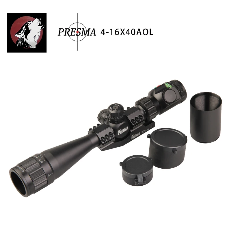 Оптический прицел PRESMA 4-16X40AOL прицел охота цель открытый Jacht Taveling Прыгуны прицел пневматическими шинами для охоты