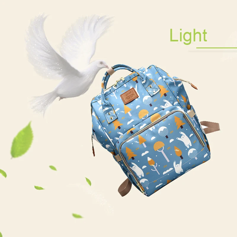 Детская сумка для подгузников, мам Путешествие Рюкзак Марка вместительные, для будущих мам подгузник сумка принт Wetbag кормящих сумка для